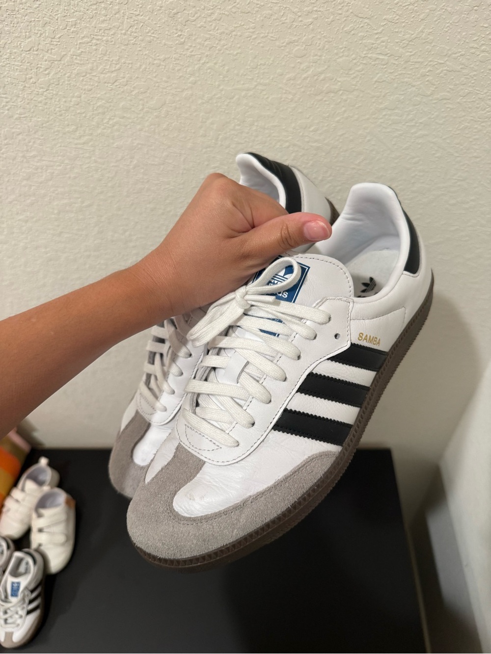 adidas Samba Men's White, Black & Gray Classic Sneakers